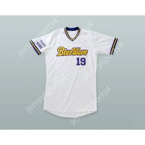 Jersey de béisbol Custom Chihiro Kaneko 19 Orix Bluewave cualquier número de nombre Top Stitched S-6XL