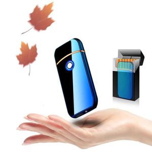 Accessoires de tabagisme à cigares personnalisés chauffage de chauffage briquet USB rechargeable plus léger