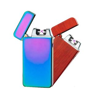 Aangepaste sigarettenaanstanders Custom Electronic, Electric Lighter voor sigaretten, USB Dual Arc Electronic Charging Lighter