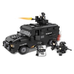 custom city politie swat auto educatieve compatibele lego bouwstenen voor kerst verjaardag Valentine2993