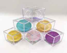 Boîte de cils en cube transparent personnalisé pour 3d 5d 25 mm 27 mm pour ceux de vison Private Logo Packaging Box2558941
