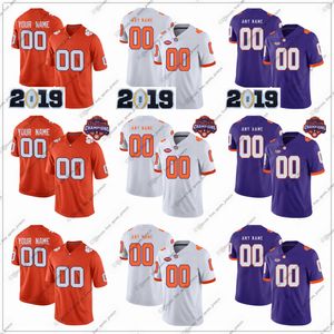 Custom College Clemson Tigers voetbalshirts Jarvis Green Jay Haynes Phil Mafah Kevin McNeal Tristen Rigby Wise Segars Jr. Will Shipley Streko vier sporttruien