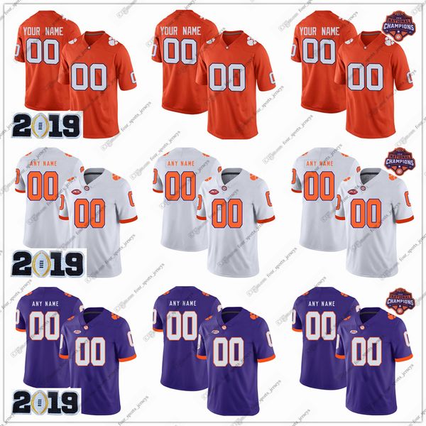 Camisetas de fútbol personalizadas de Clemson Tigers de la universidad Blackmon Huckabee Jr. Zach Jackson Noble Johnson Michael Mankaka Tristan Martinez Adam Randall cuatro camisetas deportivas