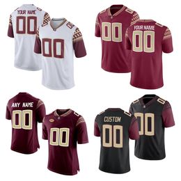 Vêtements de sport de football universitaire personnalisés Deion Sanders Derwin James Dalvin Cook Jameis Winston Deondre Francois Charlie Ward Amari Gainer Willie Smith Austin White