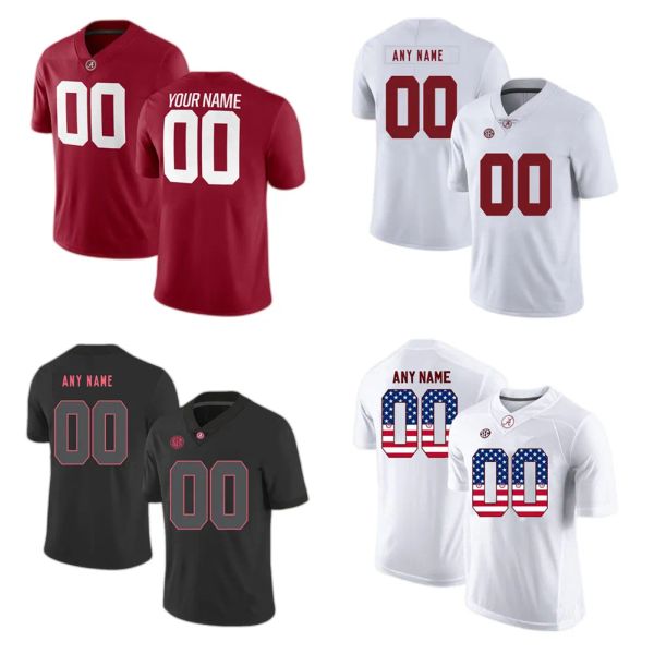 Vêtements de sport CUSTOM College Football Alabama Crimson NCAA Tide Hurts Saban Henry Ridley Smith Fitzpatrick Lacy Robinson Howard Allen Metchie Co