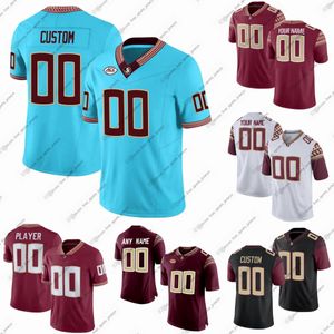 Ropa deportiva de fútbol universitario personalizada Deion Sanders Derwin James Dalvin Cook Jameis Winston Deondre Francois Charlie Ward Amari Gainer Willie cuatro camisetas deportivas