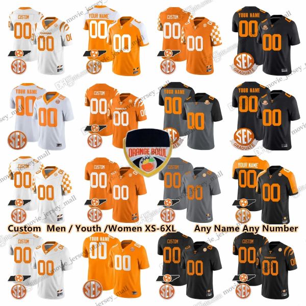 Camisetas de fútbol personalizadas de los voluntarios de Tennessee de la universidad 6 Ain Kamara 16 Peyton Manning 14 Eric Berry 1 Jason Witten Jeremy Banks Jabari Small