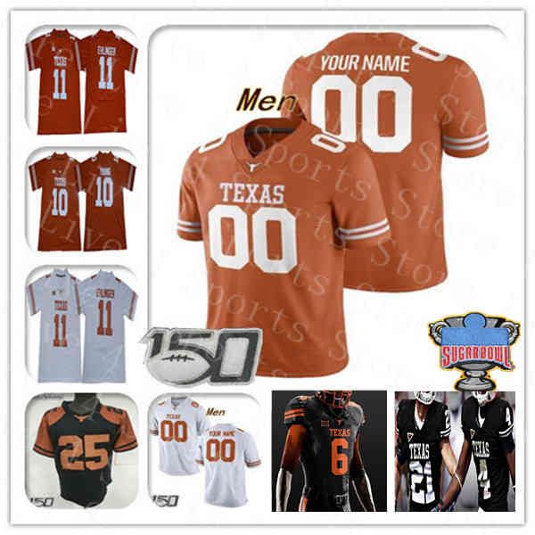 Personnalisé College Texas Longhorns Football Jersey Vince Young Casey Thompson Hudson Card Bijan Robinson Sam Ehlinger Whittington Xavier Digne