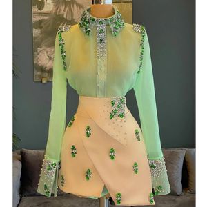 Aangepaste kleur Arabische cocktailjurk korte rok alleen thuiskomst jurken vintage een lijn prom jurk