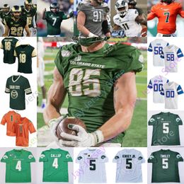 Aangepaste Colorado State voetbaljersey NCAA College Dante Wright Trey McBride Todd Centenio David Bailey Marcus McElroy Jr. Collin Hill