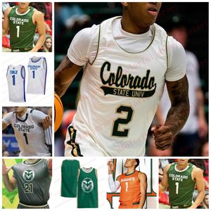 Maillot de basket-ball personnalisé Colorado State Rams Trace Young Josiah Strong Baylor Hebb James Moors Jack Payne Nick Bassett Maillots n'importe quel numéro de nom