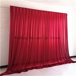 Fondos de boda de seda de hielo coloridos personalizados Panel de escenario fiesta de banquete cortinas simples decoración de fondo