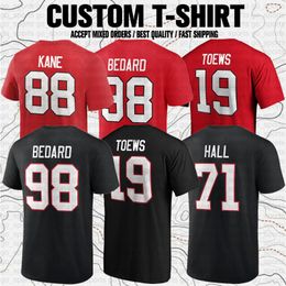 Aangepaste Connor Bedard Bobby Hull USA Hockey Sports Club Fans merk T-shirt Tees Tops