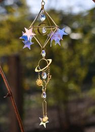 Custom Constellation Car Suncatcher-Celestial Witchy Suncatcher, Holografische Venster Decor, Rainbow Suncatcher, Crystal Suncatcher Garden Deco