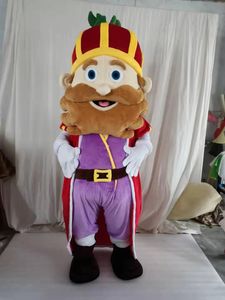 Hoge Kwaliteit Semper King Mascotte Kostuum Voor Party Cartoon Karakter Mascotte Kostuums te koop Gratis Verzending Ondersteuning Maatwerk