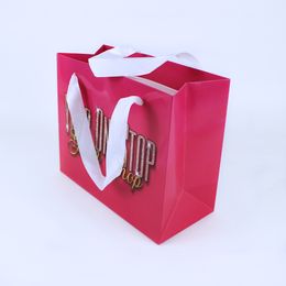 Bolsas de embalaje de papel de regalo creativas personalizadas para brillo de labios