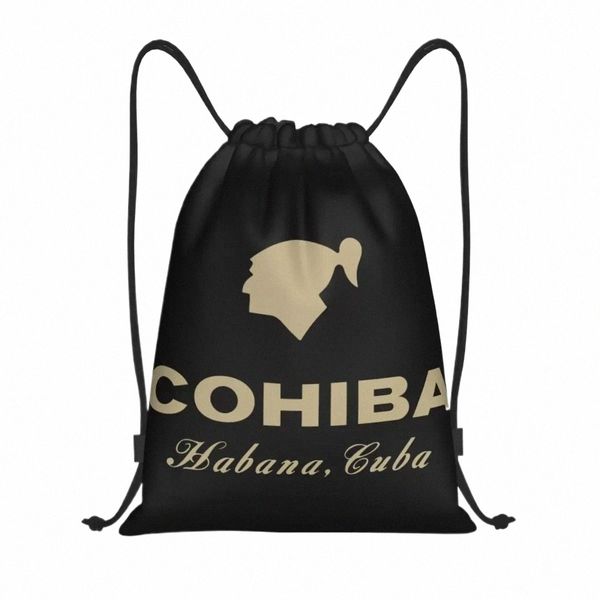 Sac à cordon personnalisé Cigares cubains Cohiba pour la formation Sacs à dos de yoga Hommes Femmes Sports Gym Sackpack n9PA #