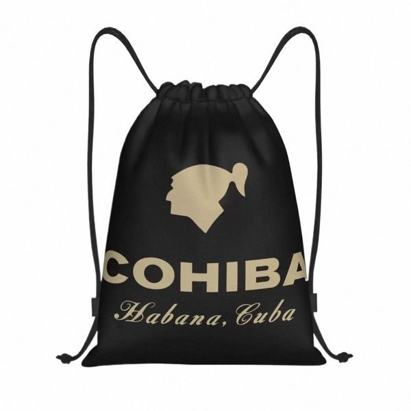 Cigares cubains personnalisés COHIBA Sac à cordon pour entraîner des sacs à dos de yoga hommes femmes sportives sportives Sackpack 23pf #