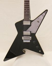 Custom Culprit Black Dimebag Darrell elektrische gitaar Floyd Rose Tremolo Bridge Locking Nut Whammy Bar Grover Tuners Mirror Pickguard