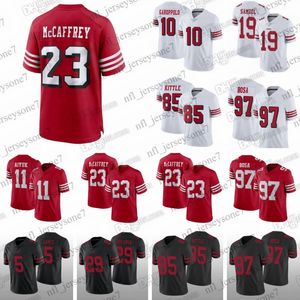 AANGEPASTE 23 Christian McCaffrey 19 Deebo Samuel Jersey 5 Trey Lance 97 Nick Bosa 85 George Kittle 54 Fred Warner Jerry Rice Jimmy Garop 13 Purdy