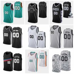 CUSTOM CUSTOM 50e anniversaire 2022-23 New City Basketball Jerseys personnalisés 14 Blake Wesley 10 Jeremy Sochan 22 Malaki Branham 3 Keldon Johnso