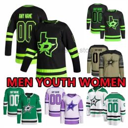 Jerseys de hockey personnalisés Dallas''Stars''Mens 91 Tyler Seguin 14 Jamie Benn 20 Ryan Suter 16 Joe Pavelski 63 Evgenii Dadonov 10 Dellandre