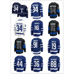 Custom Hommes personnalisés femmes Toronto Maple''leafs'''hockey Jerseys Auston Matthews 34 Marner 16 John Tavares 91 Nylander 88 Rielly 44 Campbell 36 9017 3022