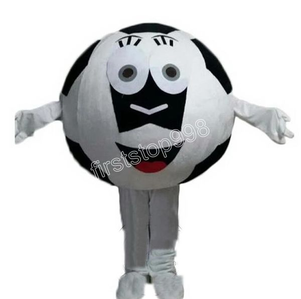 Costume de mascotte de football mignon personnalisé, personnage de thème animé de dessin animé de qualité supérieure, taille adulte, fête de noël, tenue de publicité extérieure