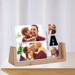 Custom papa collage image image anniversaire pères pères idées cadeaux pour papa papa de l'enfant décor personnalisé POS cadre 240403