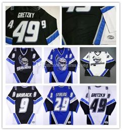 Maillot de hockey personnalisé Danbury Trashers UHL personnalisé 49 Brent Gretzky 29 Scott Stirling 9 Mike Bayrack 42 Brad Wingfield 16 Mike Rupp 5282118