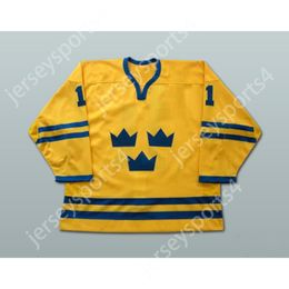 Personnalisé DANIEL ALFREDSSON COUPE DU MONDE ÉQUIPE DE SUÈDE MAILLOT DE HOCKEY Top Cousu S-M-L-XL-XXL-3XL-4XL-5XL-6XL