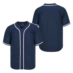 Maillot de baseball authentique bleu foncé personnalisé avec nom et numéro Taille S-4XL