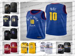 Personnalisé Denvers Hommes Femmes Jeunes 202021 Nuggets 10 Bol Bol15 Jokic Rouge Noir City Jersey4786902