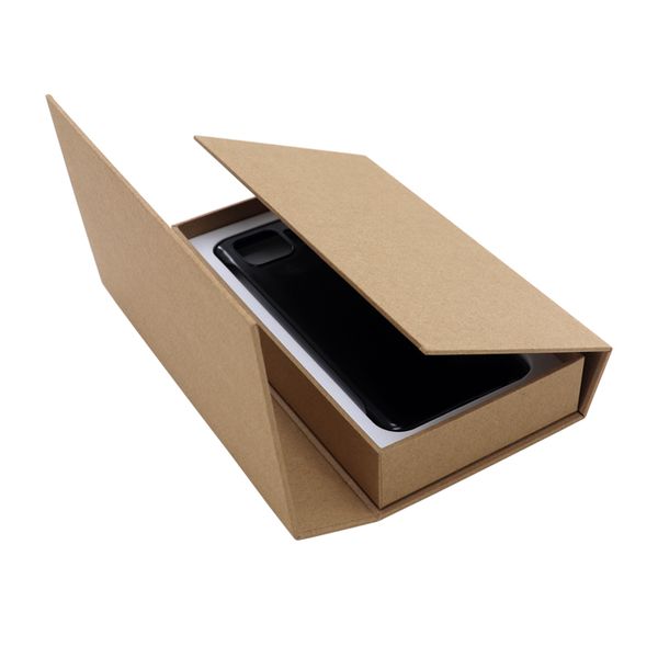 Caja de diseño personalizado Nuevo estilo Teléfono móvil blanco Embalaje de papel de embalaje para la funda de cuero de la caja delgada Moto G50 AS310