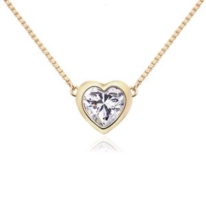 Collier avec pendentif en diamant Moissanite, cœur DEF, conception personnalisée, prix de gros, pendentifs plaqués or