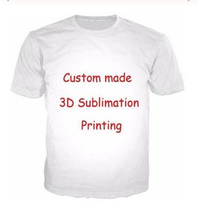 Custom Design Diy 3D Print Clothing Men Women Thirts Tops Unisex Po Star Pet Anime Patroon Gedrukt QR0726871420