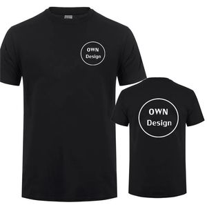 Custom Design T-shirt Uw Eigen Mannen Casual T-stukken Katoen Korte Mouw Cool Tops Aangepaste T-shirt 240123