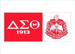 Impresión digital personalizada 3x5 pies 90x150 cm Bandera para nosotros el griego Phi Delta Sigma Theta con licencia de fraternidad oficialmente tradicional BA9476091