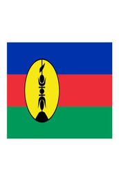 Aangepaste digitale print 3x5ft Drop Outdoor Frans Nieuw-Caledonië FLNKS Kanaky Vlaggen Banner voor huisdecoratie4647182
