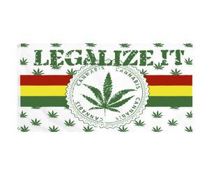 Aangepaste digitale print 3x5ft vlaggen Home en Holiday Blunt Flag Pot Party Hippie Leaf Egalize IT Smoke Banner voor decoratie2621373