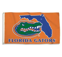 Aangepaste digitale print 3x5ft vlaggen Outdoor Sport Colleges Football Florida University of Nation Flag Banner voor supporter en decoratie7012396