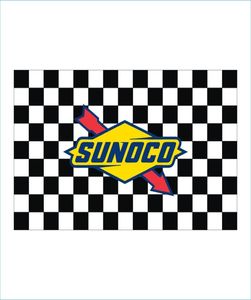 Aangepaste digitale print 3x5ft vlaggen Race Racing Mahwah Sunoco Cup Series Evenement Gerichte vlagbanner voor game en decoratie2555791