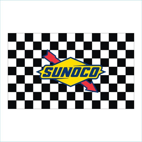 Imprimé numérique personnalisé 3x5ft drapeaux Race Race Race Mahwah Sunoco Cup Series Événement Bannière de drapeau à carreaux pour le jeu et la décoration6296572
