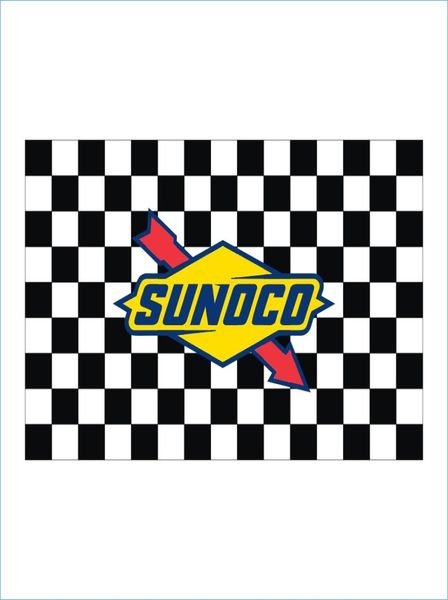 Impression numérique personnalisée 3x5ft drapeaux Race Race Race Mahwah Sunoco Cup Series Événement Bannière de drapeau à carreaux pour le jeu et la décoration5558308
