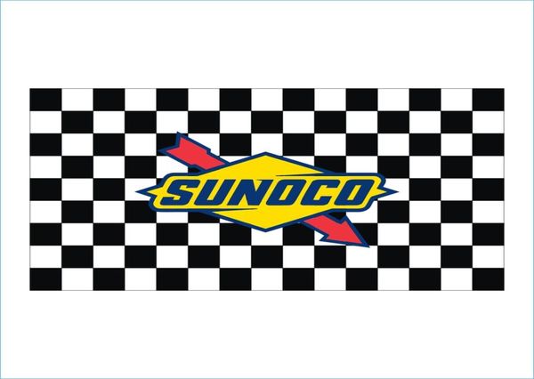 Impression numérique personnalisée 3x5ft drapeaux Race Race Race Mahwah Sunoco Cup Series Événement Bannière de drapeau à carreaux pour le jeu et la décoration3890413