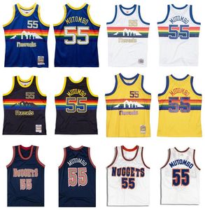 Maillots de basket-ball personnalisés Dikembe Mutombo Mitchell Ness 1991-92 93-94 Hardwoods Classics S-6XL hommes femmes enfants maillot rétro