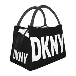 Aangepaste DKNYS Lunch Bags Men Vrouwen Warme koeler geïsoleerde lunchboxen voor kantoorreizen 240415