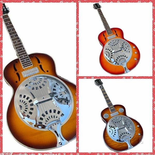 Herrajes cromados para guitarra eléctrica de acero con resonador Dobro personalizados en stock