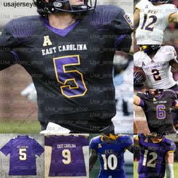 Custom East Carolina Pirates College voetbalshirts Kendall Futrell Chris Johnson Holton Ahlers Demetrius M