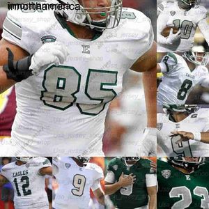 Custom Eastern Michigan Emu College voetbalshirts Maxx Crosb Mike Glass Shaq Vann Arthur Jackson III Quian